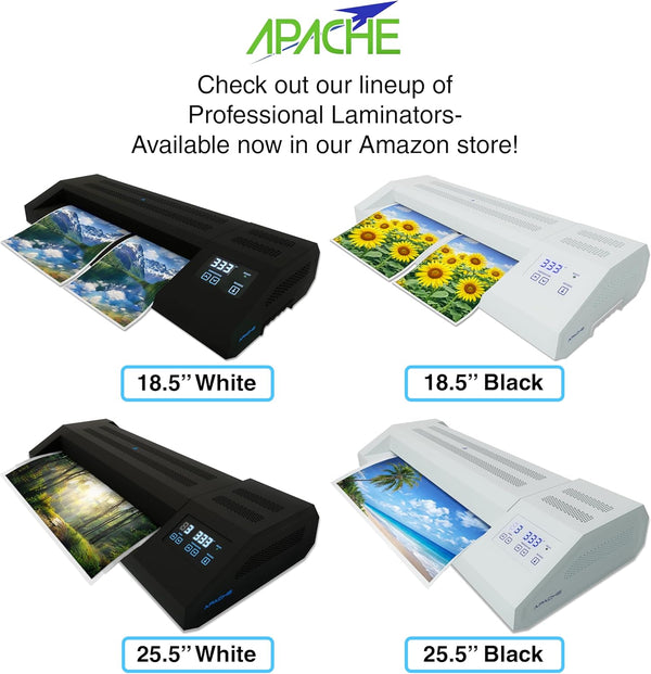 Apache Laminating Pouches 5 Mil, for 8.5 X 11 Inch Letter Size Paper 9 X 11.5 Inch Sheets, 100 Pack