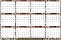 2025-2026 Dry Erase Calendar - JUL.2025 - JUN.2026, 2025-2026 Yearly Wall Calendar, 34.6" X 22.9", Dry Erase Wall Calendar with Thick Paper,