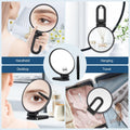 B Beauty Planet 30X Magnifying Mirror, Hand Mirror with Handle, Double Sided Hand Mirror with 30X/1X Magnification, Travel Essential Portable