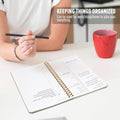 Daily Planner Undated - Simplified to Do List Notebook with Hourly Schedules, Spiral Appointment Organizer, 5.5" X 8.5", Easily Manage Your Tasks