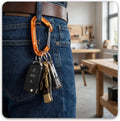 Freskaro 5Pcs Nano Carabiner Clips, 8Kn 1798Lbs, Small Sturdy, Reliable Time-Tested Strong Spring Wiregate, Mini Size 2.37Inch, Choice of 5Colors
