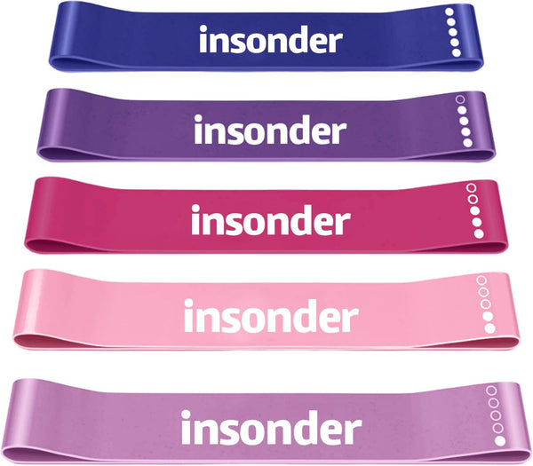 Resistance Band Set - 5 Exercise Bands for Workout & Fitness