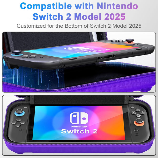 Daydayup Switch Carrying Case Compatible with Nintendo Switch/Switch OLED, with 20 Games Cartridges Protective Hard Shell Travel Carrying Case