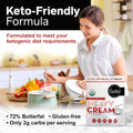 Healthier Comforts Organic Heavy Cream Powder (21 Oz) | Kosher, Gluten Free, Non-Gmo, and Keto Friendly | Long Lasting, Easy Sauces, Baking | Made