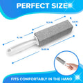 DISIWENE Pumice Cleaning Stone with Handle Toilet Bowl Cleaner Hard Water Ring Remover for Bath/Pool/Kitchen/Household Cleaning (4, 4 Pack with
