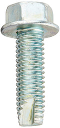 Small Parts 37203W Steel Thread Cutting Screw, Zinc Plated Finish, Hex Washer Head, Type 23, 3/8"-16 Thread Size, 1-1/4" Length (Pack of 10)
