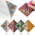 4 Pcs Diamond Painting Bookmarks, DIY Diamond Art Kits for Adults, Book Corner - Protecting Bookmark Craft Supplies Kits for Book Lovers(Mandala)