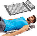 Gaiam Acupressure Mat and Pillow Set, Acupuncture Style Massage Mat & Pillow, Relief for Sciatic Nerve, Muscle Tension, Fibromyalgia, Neck,