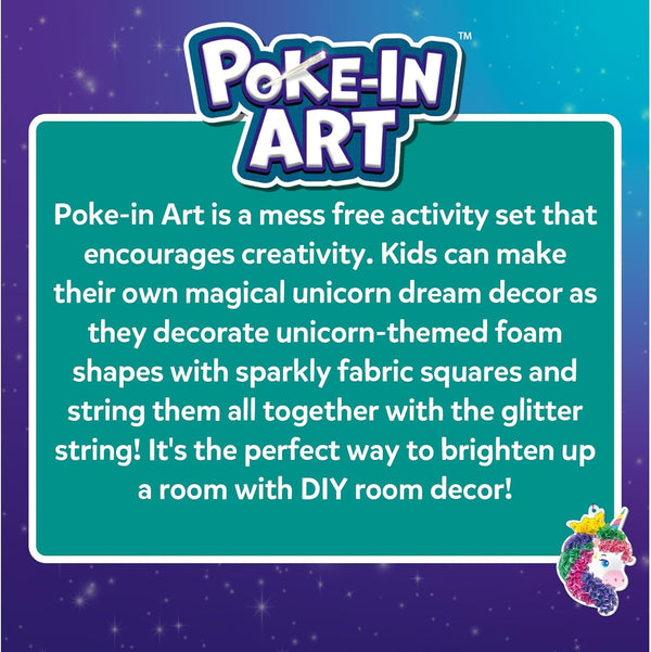 Skillmatics Poke-in Art - Magical Unicorn Dream Decor, Mess-Free Fun for Kids, DIY Wood Craft Kits, Creative Activity, Gifts for Ages 4, 5, 6, 7,
