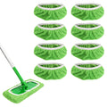 Reusable 100% Coral Fleece Mop Pads Compatible with Swiffer Sweeper Mop, Washable Wet Pad Refills for Wet & Dry Use, Floor Cleaning Mop Head Pads