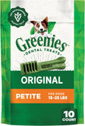 Greenies Original Petite Natural Dental Care Dog Treats, 6 Oz. Pouch (10 Treats)
