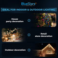 Bluestars 3W C7 LED Light Bulbs, E12 Candelabra Base 120V 15W Equivalent, 2700K Warm White, Non-Dimmable, Clear Glass for Indoor Outdoor Holiday