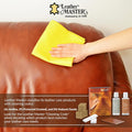 Leather Master Leather Care Kit | Leather Cleaner and Conditioner Kit | Cleans & Restores Car Seats, Furniture, Purses, Jackets | Includes Leather