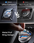 MRGLAS 90W USB C Car Charger Fast Charging,[Invisible Design] All Metal Car Charger USB C PD45W+QC3.0 Dual Port Cigarette Lighter Car Adapter for