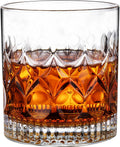 PARACITY Whiskey Glasses Set of 2,Christmas Gift, Old Fashioned Glasses, Rocks Glasses, Bourbon Glasses, Suitable for Use in Bars, Parties, and