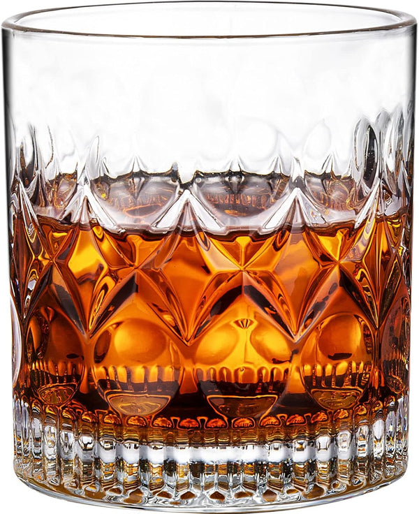PARACITY Whiskey Glasses Set of 2,Christmas Gift, Old Fashioned Glasses, Rocks Glasses, Bourbon Glasses, Suitable for Use in Bars, Parties, and