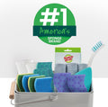 Scotch-Brite Greener Clean Non-Scratch Scrub Sponge, Sponge for Washing Dishes, Cleaning Kitchen, Superior Performance and Made with Sustainable