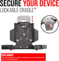 Tackform Metal Locking Tablet Mount for Car, Truck or Semi [ELD Ready] Heavy Duty Drill Base -Compatible with Ipad, Galaxy and Other Tablets with