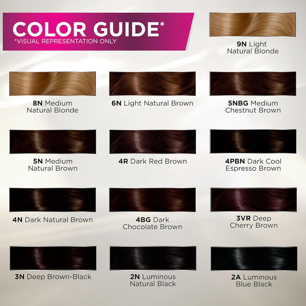 John Frieda Precision Foam Colour, Medium Natural Brown 5N, Full-Coverage Hair Color Kit, Anti-Fade Gray Coverage, Deep Color Saturation Hair Dye,