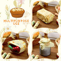 3 Rolls Reusable Beeswax Food Wraps 13'' X 59'' Eco Friendly Sustainable Beeswax Food Storage Wrap Honeycomb Floral Organic Cotton Food Wrap for