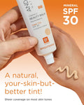 Andalou Naturals Vitamin C BB Beauty Balm Sheer Tint SPF 30, 2-In-1 BB Cream & Face Sunscreen with Broad Spectrum Protection, Mineral Sunscreen
