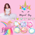 Unicorn Bath Bombs with Surprise inside for Kids Girls, Bath Bombs Surprise Birthday Gifts Unicorn Gifts for Kids Girls with Jewelry Toys Inside
