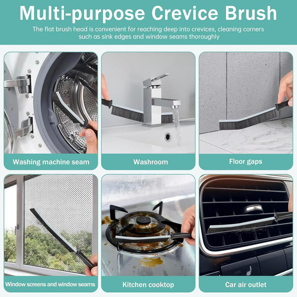 Hard Bristle Crevice Cleaning Brush - Multifunctional Gap Cleaning Brush, Cleaning Tools for Household Use, Home, Kitchen, Bathroom, Window,