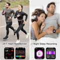 IOWODO Smart Watch for Men Women - 1.85''HD Screen with Make and Answer Calls, with AI Voice Assistant, Spo2/Heart Rate/Sleep Monitor, 100+ Sports