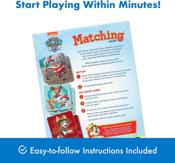 Wonder Forge Paw Patrol Matching Game | Build Focus and Memory with Chase, Skye, and the Team | Fun and Engaging Memory Game for Kids Ages 3+