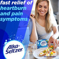 Alka-Seltzer Effervescent Tablets Original Flavor, Fast Multi-Symptom Relief from Headache and Body Ache, Dissolvable Effervescent Fizzy Tablets,