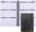 Utytrees Planner 2025-2026 - 18 Months, Black PP Cover-2025.1, 5.2" X 7.5" - Daily, Weekly & Monthly Planner with Water Intake Checklist