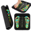 Trelaco Foot Massage Mat Reflexology Walk Stone Road Foot Massage Acupoint Mat for Acupressure Relaxes for Long Sitting Elderly Students and
