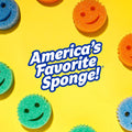 Scrub Daddy Sponge - Dye Free - Scratch-Free Scrubber for Dishes and Home, Odor Resistant, Soft in Warm Water, Firm in Cold, Deep Cleaning,