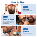 Beard Growth Oil & Beard Balm - Beard Growth Kit with 2X Concentration Biotin for Men, Natural Ingredients with Argan Oil, Jojoba Oil and Vitamin