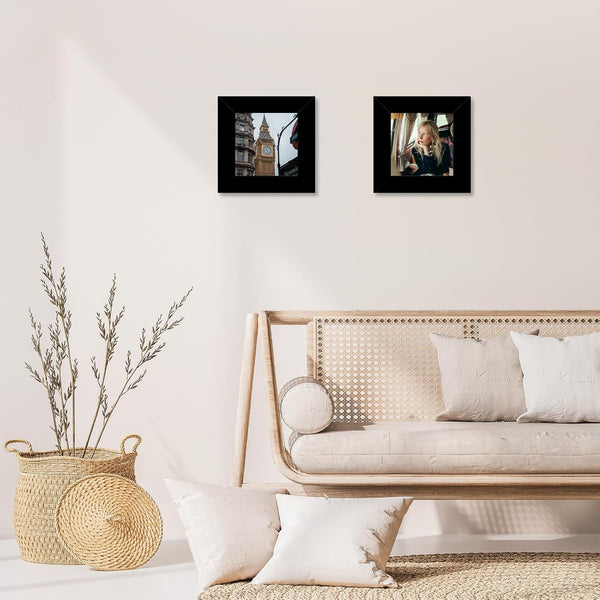 9X11 Inch Picture Frame Black for Wall Hanging or Tabletop, Poster Frame Wall Gallery Photo Frame with Shatter Resistant Plexiglas, Black