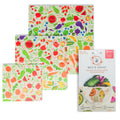 Bee'S Wrap Beeswax Wraps for Food - Garden Party 3 Pack (S, M, L) Made in USA Reusable & Organic Food Wraps, Sandwich Wrap & Bowl Covers -