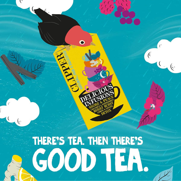 Clipper Tea: Organic Herbal Tea Variety Pack, Delicious Infusions â Assorted Tea Set with 5 Flavors Including Berry, Lemon, and Ginger â Gift Box,