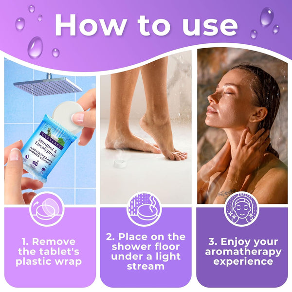 Cleverfy Shower Steamers Aromatherapy for Women and Men â Self-Care Shower Bombs for Stress Relief and Relaxation â 3 Tablets