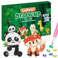 Labeol Arts and Crafts for Kids Ages 8-12 - Creat Your Own GEM Keychains-5D Diamond Art by Numbers GEM Art Kits for Kids Girls Toddler Crafts Age
