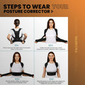 VANRORA Posture Corrector for Women and Men, Back Brace Fully Adjustable & Comfy, Support Straightener for Spine, Back, Neck, Clavicle and