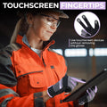HANDLANDY Women Safety Work Gloves Utility Touch Screen Working Grip Glove for Yardwork Gardening Breathable Mechanic Gloves