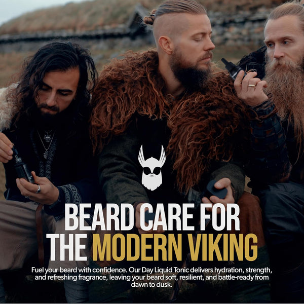 The Beard Struggle - Day Liquid Tonic Beard Oil - Gold Collection, Valhalla'S Gates - Beard Oil for Men - Moisturize, Softens Hair, Reduces Itch -
