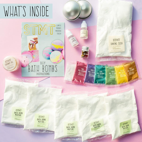 STMT D.I.Y. Bath Bomb Kit, STMT Kits for Girls, Bath Bomb Mold, Spa Kit for Kids, Bath Crumbles, Ages - 6+, 1 Count (Pack of 1), Green