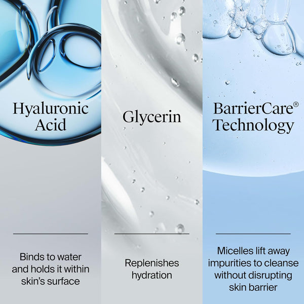 Neutrogena Hydro Boost Fragrance Free Hydrating Gel Facial Cleanser with Hyaluronic Acid, Daily Foaming Face Wash & Makeup Remover, Gentle Face