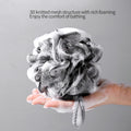 2Pcs Bath Loofah Sponge Shower Loofahs Bath Sponges 60G for Body Washing Exfoliate Cleanse Soothe Skin (Black Green)