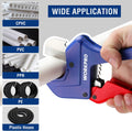 WORKPRO Ratchet PVC Pipe Cutter, Up to 1-5/8", Plastic Pipe and Tubing Cutter for PEX, PVC, PPR, and Plastic Hoses, High-quality Aluminum