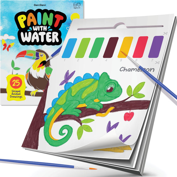 Paint with Water Coloring Book for Kids - Toddler Activities - Mess Free Color Activity - Painting Arts and Crafts for Toddlers Ages 2-4, 1-3, 3-5