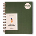 Anecdote 2025 Planner (8.5" X 10") Daily Planner Weekly Monthly Planner - 52 Weeks W/Library Buckram Cover, Brass Spiral - A4 Size Bleed-Resistant