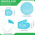 Karenhi 2 Pcs Honeycomb Exfoliating Glove Set Exfoliating Bath Mitt Honeycomb Face and Body Scrubber Shower Mitt for Cleaning Body Shower Face