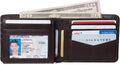 Alpine Swiss RFID Luka Men'S Flip ID Wallet Deluxe Capacity Bifold with Divided Bill Section Comes in a Gift Box